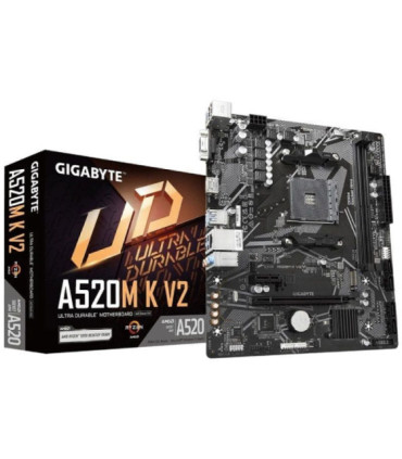 Placa base gigabyte a520m k v2 socket am4/ ddr4/ pcie 3.0/ micro atx