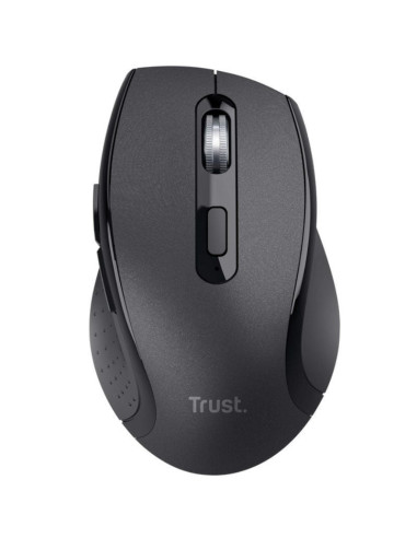 Ratón inalámbrico trust sura/ hasta 1200 dpi/ negro