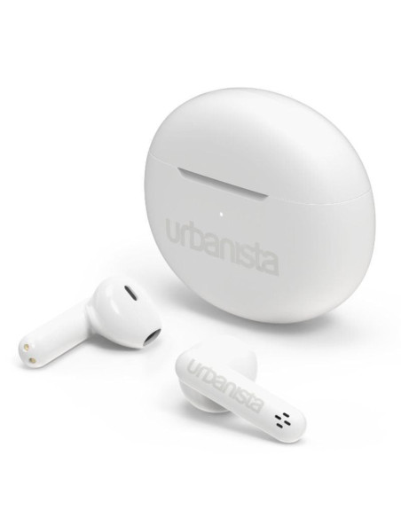 Auriculares bluetooth urbanista austin con estuche de carga/ autonomía 5h/ blancos