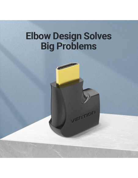 Adaptador hdmi 4k 270º vention aiqb0/ hdmi macho - hdmi hembra