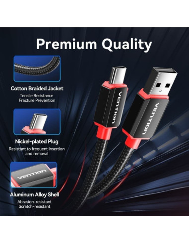 Tarjeta de sonido gaming con amplificador vention cvab0/ usb tipo-c macho - 3xjack 3.5 hembra