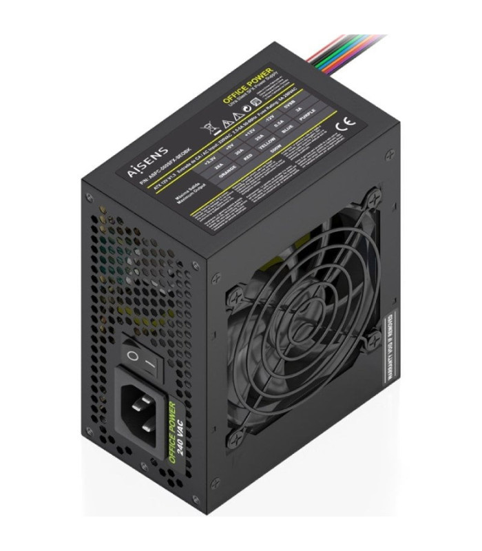 Fuente de alimentación sfx aisens aspc-500sfx-seobk/ 500w/ ventilador 8cm