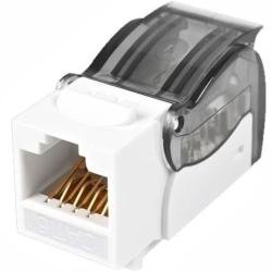 Conector RJ45 Phasak PHK 2221 Cat.6 UTP/ Acodado 90º/ Blanco