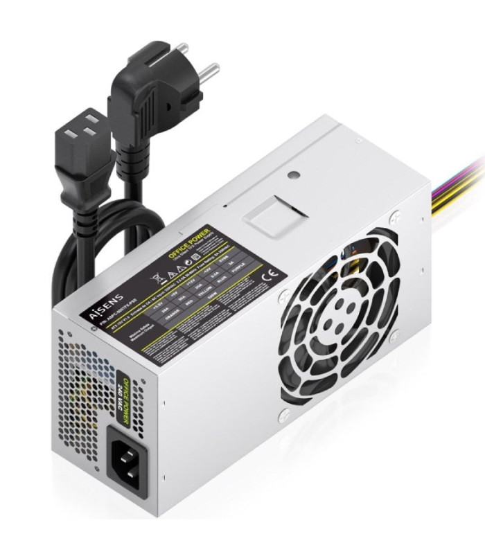 Fuente de alimentación tfx aisens aspc-500tfx-pse/ 500w/ ventilador 8cm