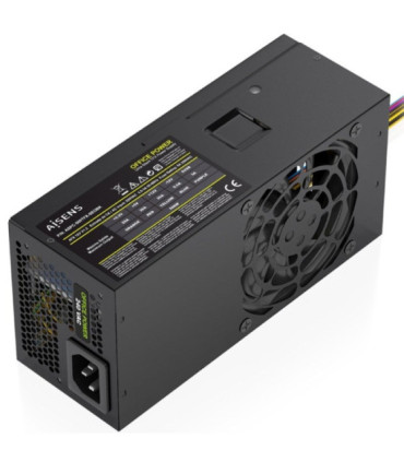 Fuente de alimentación tfx aisens aspc-500tfx-seobk/ 500w/ ventilador 8cm