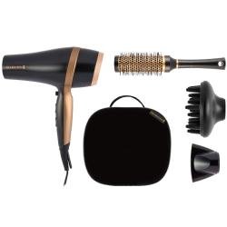 Secador Remington Salon Smooth Hair Dryer Gift Set/ 2100W/ Iónico/ Negro