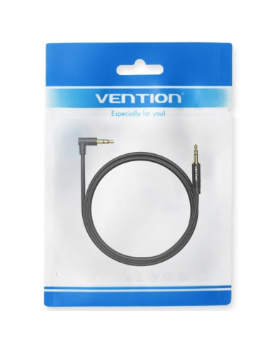 Cable estéreo vention bakbg-t/ jack 3.5 macho - jack 3.5 macho/ 1.5m/ negro