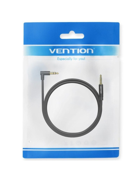 Cable estéreo vention bakbg-t/ jack 3.5 macho - jack 3.5 macho/ 1.5m/ negro