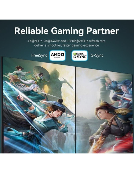 Cable displayport 1.2 4k vention hakbl/ displayport macho - displayport macho/ 10m/ negro