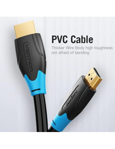 Cable hdmi 2.0 4k vention aacbh/ hdmi macho - hdmi macho/ 2m/ negro