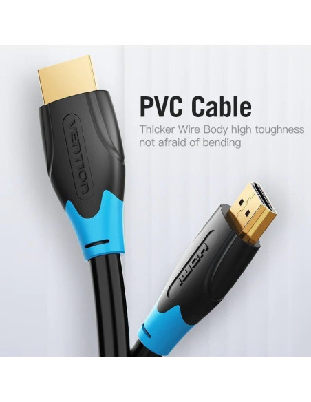 Cable hdmi 2.0 4k vention aacbj/ hdmi macho - hdmi macho/ 5m/ negro