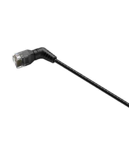 Cable de red rj45 utp vention ibobd cat.6a/ 50cm/ cabeza rotatoria 360º/ negro