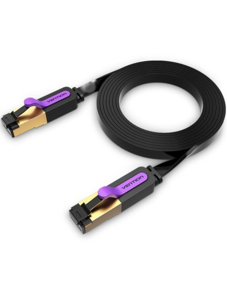 Cable de red rj45 stp vention icabf cat.7/ 1m/ negro