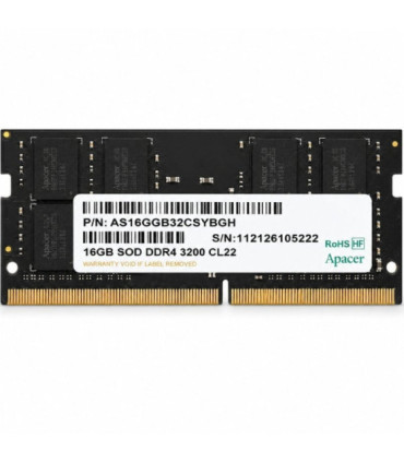 Memoria ram apacer es.16g21.gsh 16gb/ ddr4/ 3200mhz/ 1.2v/ cl22/ sodimm