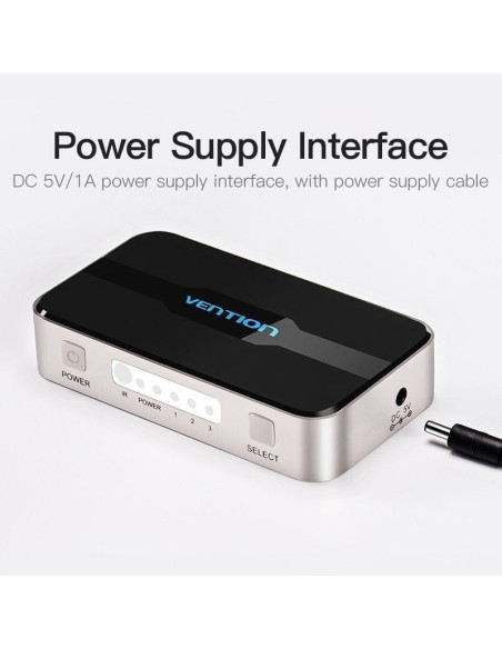 Duplicador hdmi vention affh0/ 4x hdmi hembra - hdmi macho