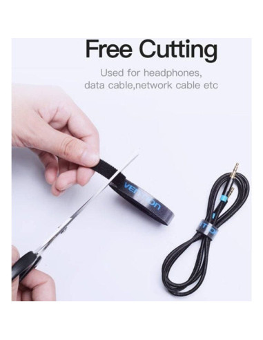 Tira organizadora de cables vention kaaba/ 1m