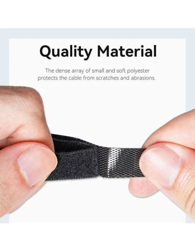 Tira organizadora de cables vention kaob0-10/ 18cm/ pack de 10