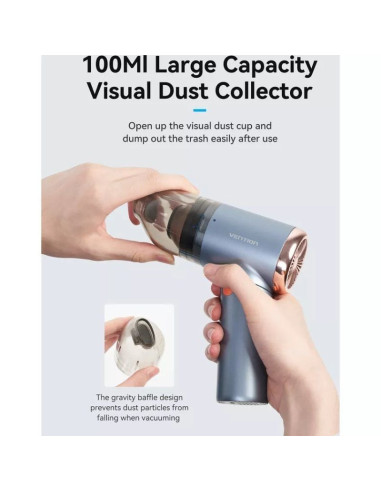 Aspirador de mano con batería vention kral0/ autonomía 20 min