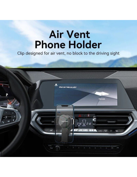 Soporte de smartphone para coche vention kcsb0/ negro