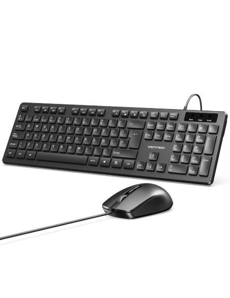 Teclado y ratón vention combo ktcb0-es/ negro