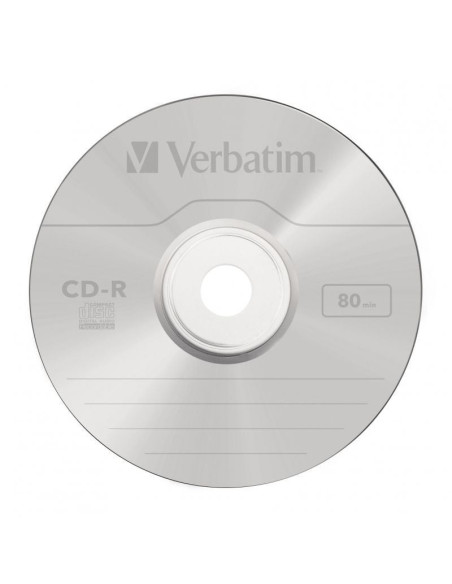 Cd-r verbatim azo imprimible 52x/ tarrina-25uds