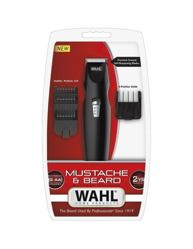 Cortabarbas wahl 5606-526/ a pilas/ 10 accesorios