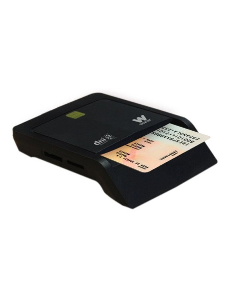 Lector de dni y tarjetas woxter combo pe26-025/ negro