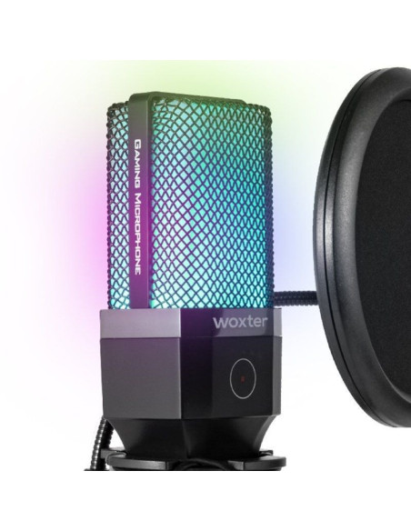 Micrófono woxter mic studio 65 rgb/ usb 2.0