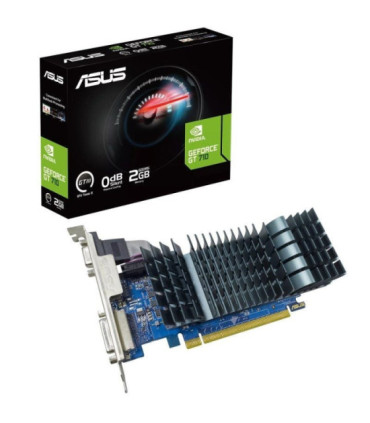 Tarjeta gráfica asus geforce gt 710 sl evo brk/ 2gb gddr5/ compatible con perfil bajo