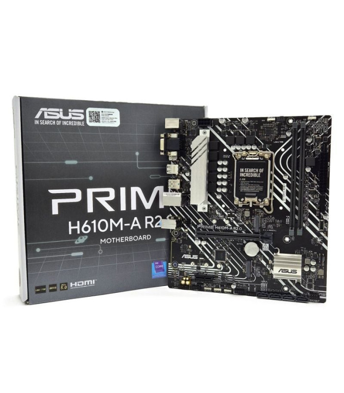 Placa base asus prime h610m-a r2.0/ socket 1700/ ddr5/ pcie 4.0/ micro atx