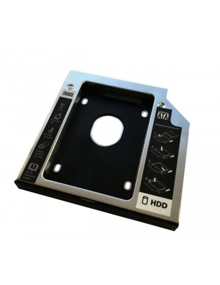 Adaptador dvd a disco hd/ssd 3go hddcaddy127/ incluye destornillador y tornillos