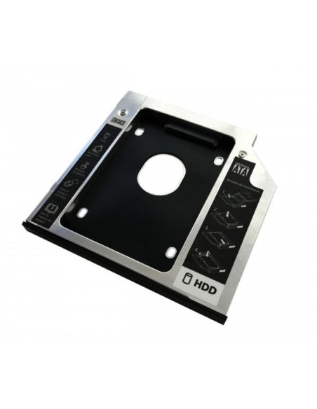 Adaptador dvd a disco hd/ssd 3go hddcaddy95/ incluye destornillador y tornillos