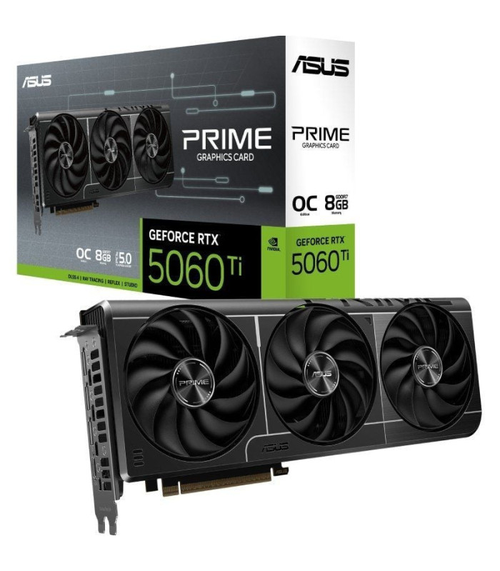 Tarjeta gráfica asus prime geforce rtx 5060 ti oc edition/ 8gb gddr7