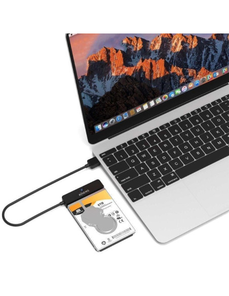 Adaptador para discos duros 2.5' aisens ase-25a03b/ usb macho - sata