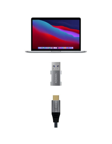 Adaptador usb 3.2 gen2 aisens a108-0655/ usb tipo-c hembra - usb macho