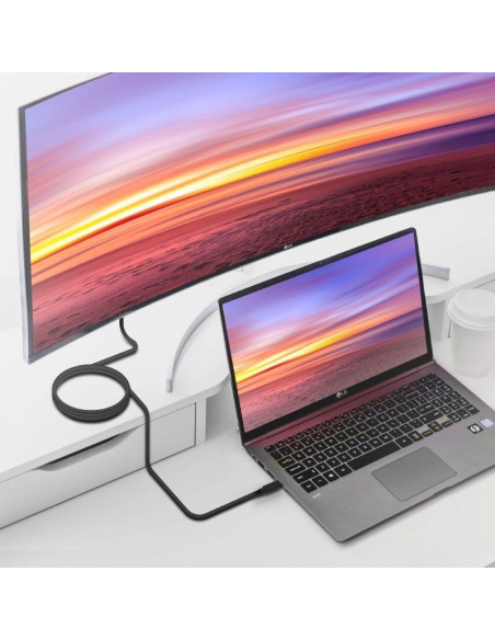 Cable usb 3.2 tipo-c aisens a107-0707 5gbps 3a 60w/ usb tipo-c macho - usb tipo-c macho/ hasta 60w/ 625mbps/ 5m/ negro