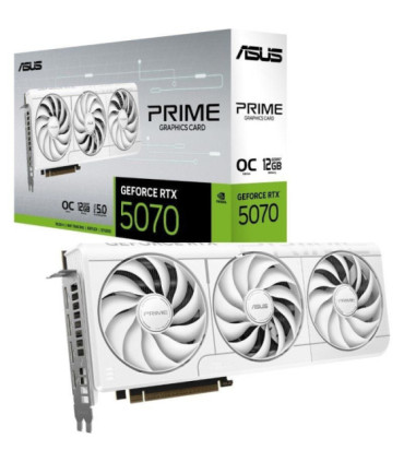 Tarjeta gráfica asus prime geforce rtx 5070 white oc edition/ 12gb gddr7
