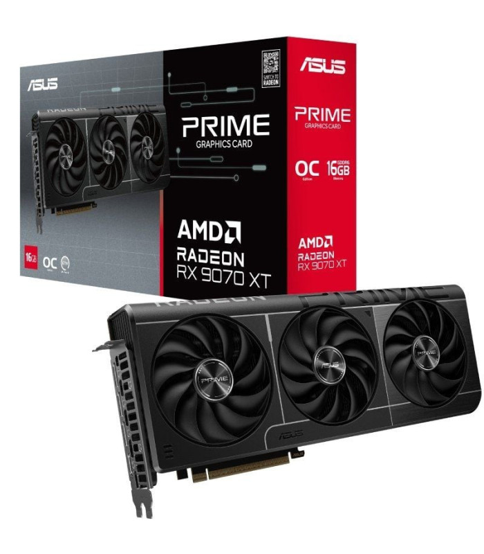 Tarjeta gráfica asus prime radeon rx 9070 xt oc/ 16gb gddr6