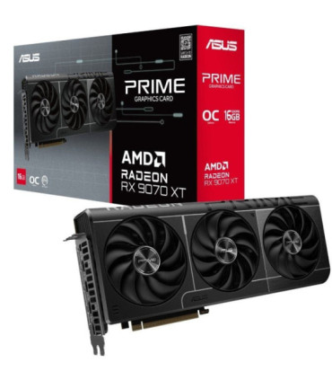 Tarjeta gráfica asus prime radeon rx 9070 xt oc/ 16gb gddr6