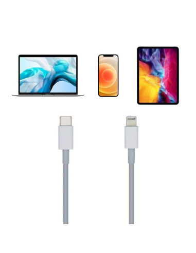 Cable usb 2.0 tipo-c lightning aisens a102-0441/ lightning macho - usb tipo-c macho/ 20cm/ blanco