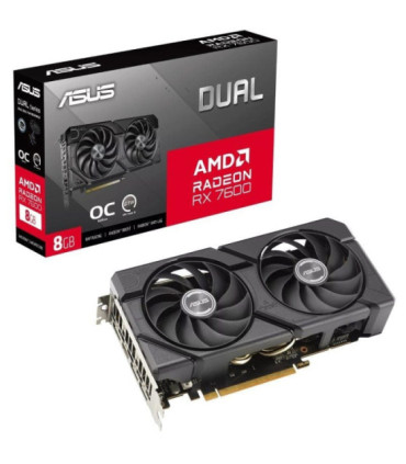 Tarjeta gráfica asus dual radeon rx 7600 evo oc/ 8gb gddr6