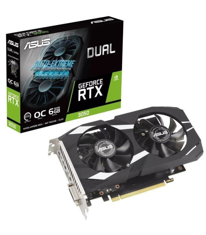 Tarjeta gráfica asus dual geforce rtx 3050 oc edition/ 6gb gddr6