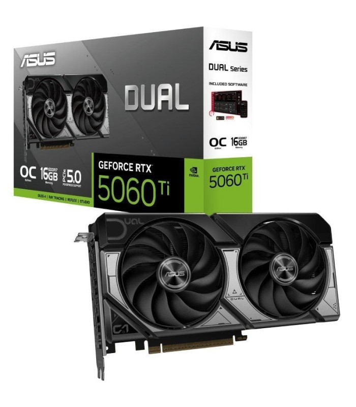 Tarjeta gráfica asus dual geforce rtx 5060 ti oc/ 16gb gddr7