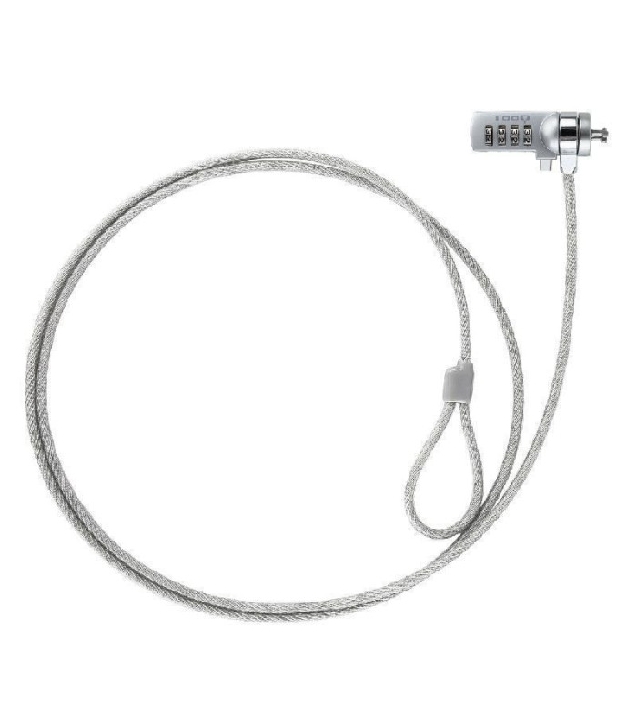 Cable de seguridad para portátiles tooq tqclkc0015/ 1.5m