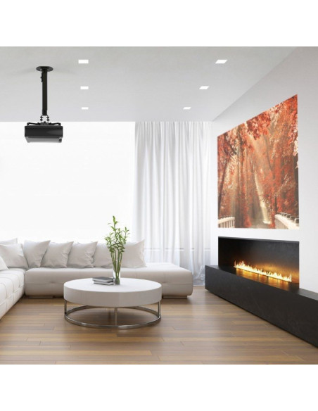 Soporte de techo/ pared para proyector aisens cp04tsre-131/ giratorio-inclinable-extensible/ hasta 13.5kg