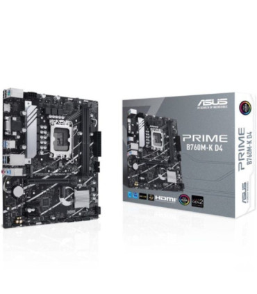 Placa base asus prime b760m-k d4 socket 1700/ ddr4/ pcie 4.0/ micro atx