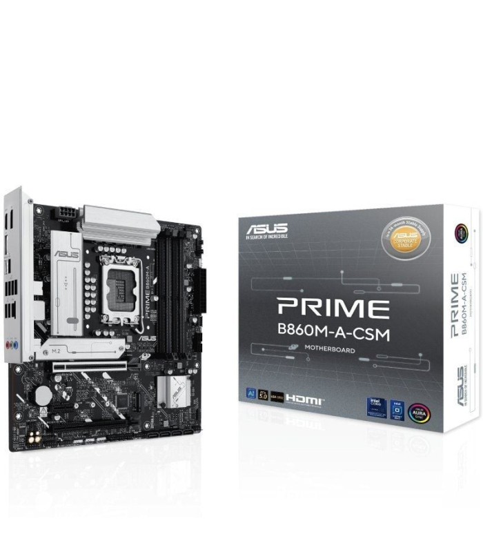 Placa base asus prime b860m-a csm socket 1851/ ddr5/ pcie 5.0/ micro atx