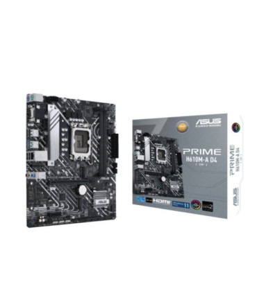 Placa base asus prime h610m-a d4-csm/ socket 1700/ ddr4/ pcie 4.0/ micro atx