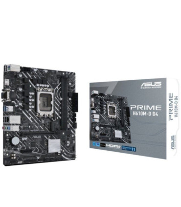 Placa base asus prime h610m-d d4/ socket 1700/ ddr4/ pcie 4.0/ micro atx