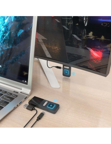 Adaptador de vídeo inalámbrico hdmi a hdmi aisens aswl-h2k30m001-bk